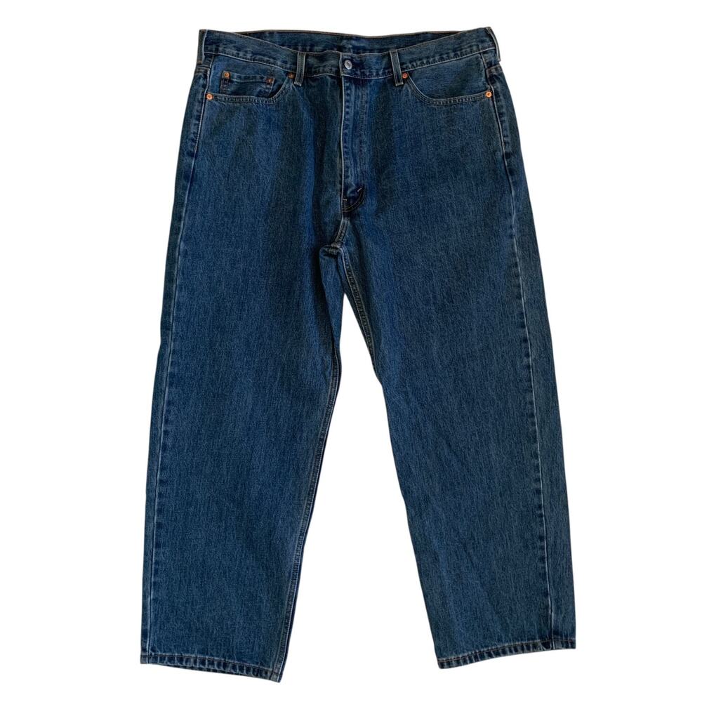 Levi's 550 Men's Size 44x30 Relaxed Fit Tapered Non-Stretch Denim Jeans